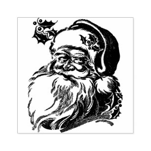 Vintage Santa Claus Rubber Stamp