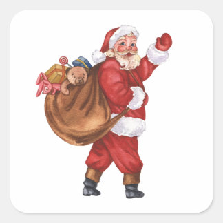 Vintage Santa Claus Sticker