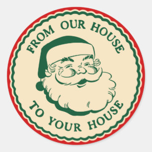Vintage Santa Claus Stickers