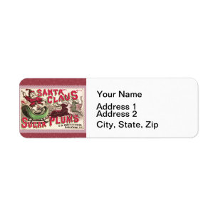 Vintage Santa Claus Sugar Plums Ad Antique Candy