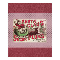 Vintage Santa Claus Sugar Plums Ad Antique Candy