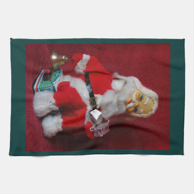 Vintage Santa Claus Tea Towel (Horizontal)