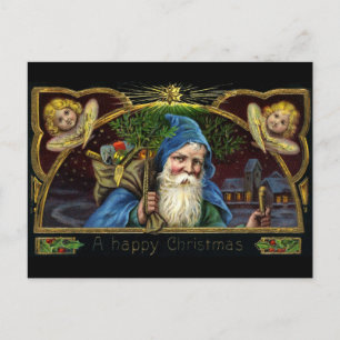 Vintage Santa Claus with Toys 3 Holiday Postcard