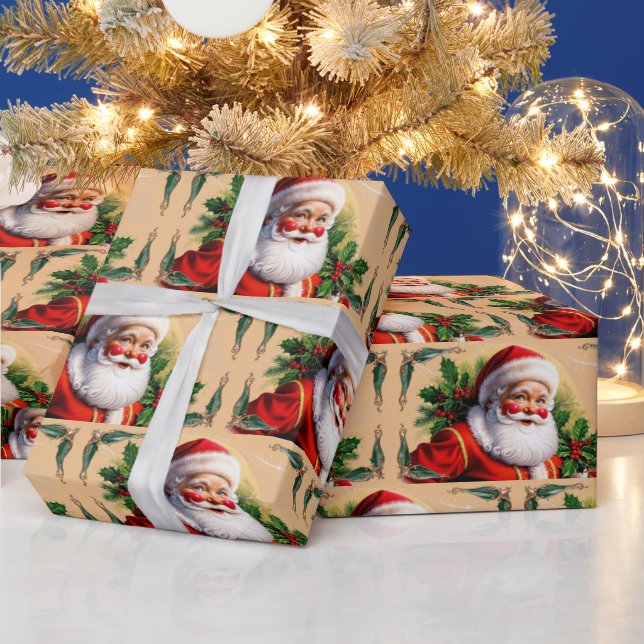 Vintage Santa Claus  Wrapping Paper (Holidays)