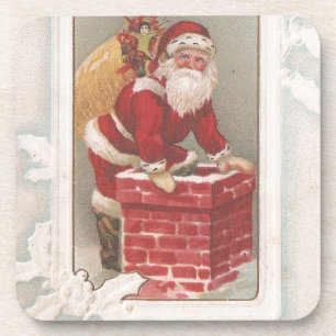 Vintage Santa Coaster