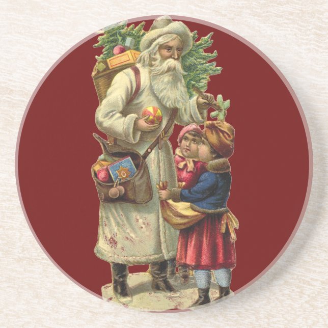 Vintage Santa Coasters (Front)