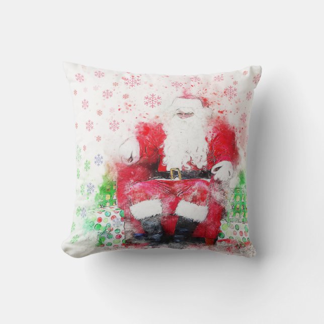 Vintage Santa Cushion (Front)