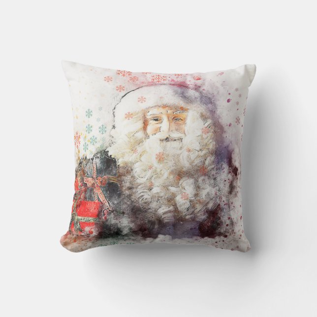 Vintage Santa Cushion (Front)