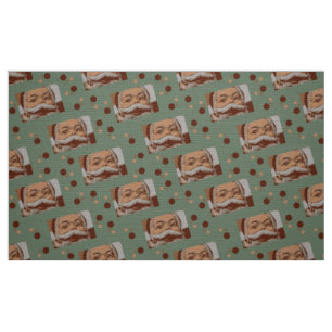 Vintage Santa Fabric