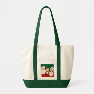 Vintage Santa Family Christmas Impulse Tote Bag