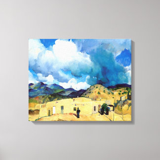 Vintage Santa Fe Hills Canvas Print