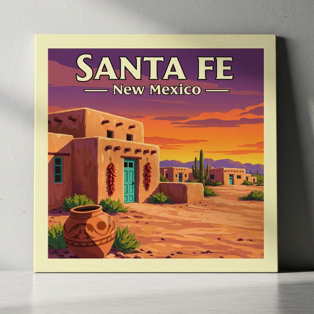 Vintage Santa Fe New Mexico Tile (Creator Uploaded)