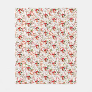 Vintage Santa Fleece Blanket