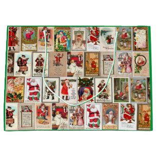 Vintage Santa Gift Bag