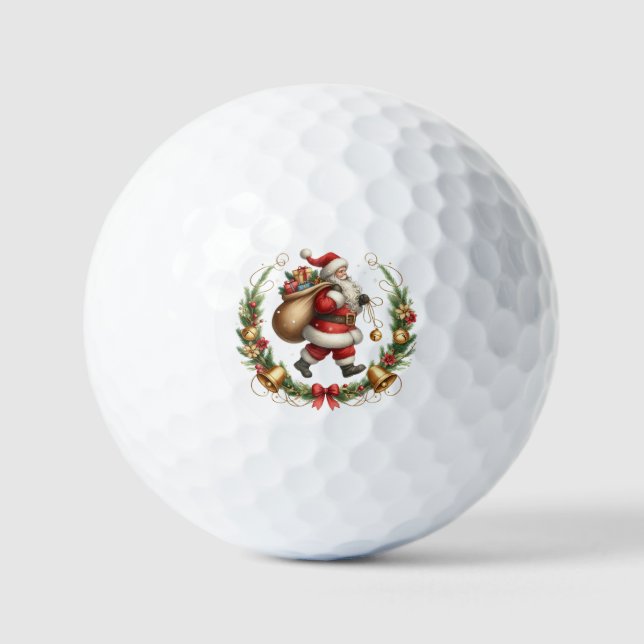 Vintage Santa Golf Balls (Front)