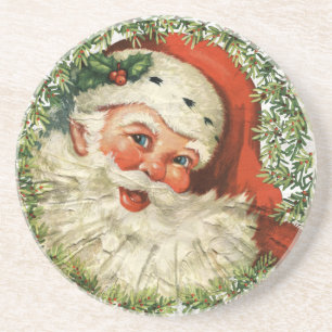 Vintage Santa Grunge Coaster