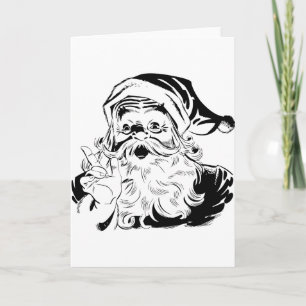 Vintage Santa Holiday Card