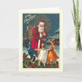 Vintage Santa Holiday Card