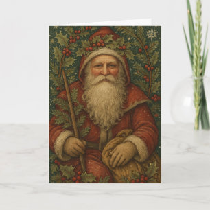 Vintage Santa Holiday Card