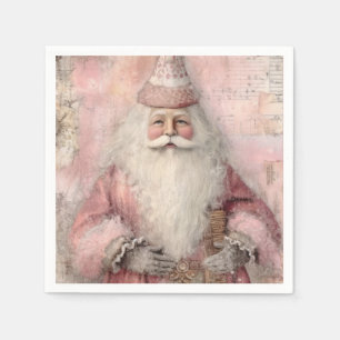 Vintage Santa Holiday Napkin