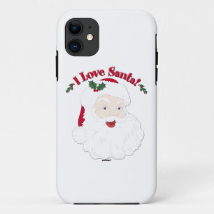Vintage Santa I Love Santa! Case-Mate iPhone Case