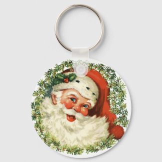 Vintage Santa Key Ring