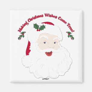 Vintage Santa Making Christmas Dreams Come True! Magnet