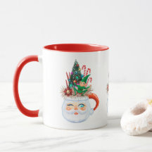 Vintage Santa Mug