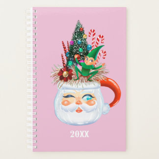 Vintage Santa Mug Pink Planner