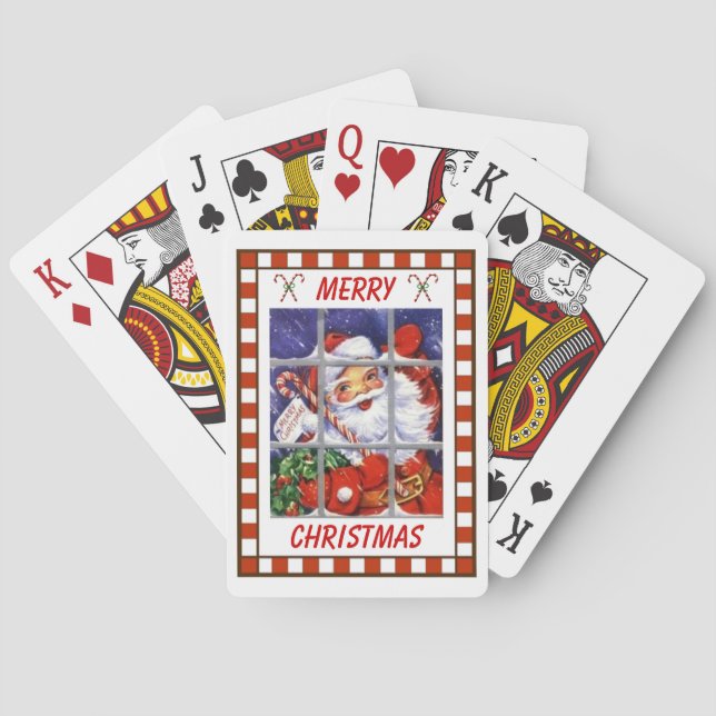 Vintage Santa Playing Cards (Back)