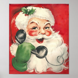 Vintage Santa Poster