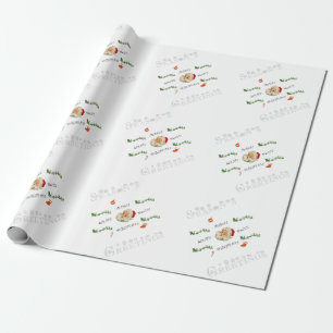 Vintage Santa Season's Greetings Wrapping Paper