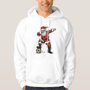Vintage Santa Soccer Christmas Sports Shirt_1 Hoodie