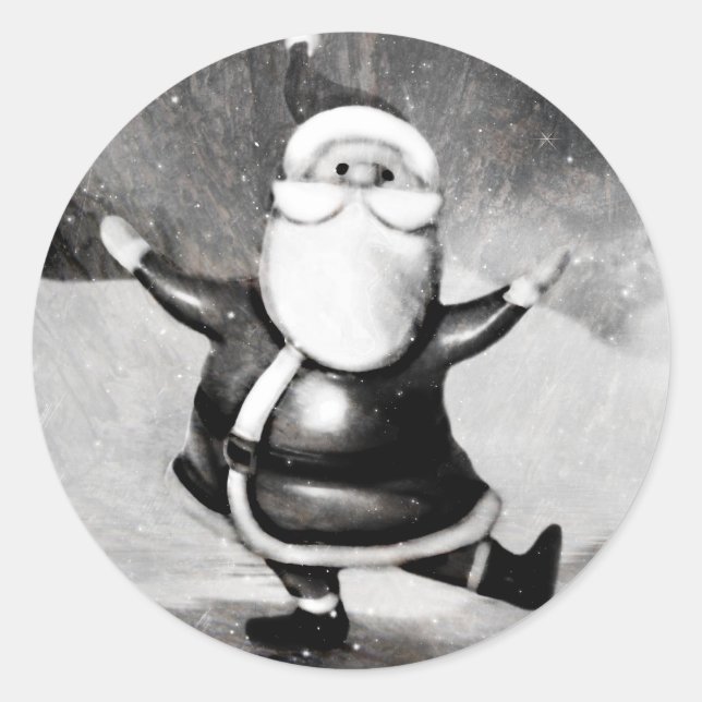 Vintage Santa Sticker (Front)