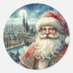 Vintage Santa Sticker