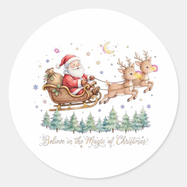 Vintage Santa Stickers (Front)