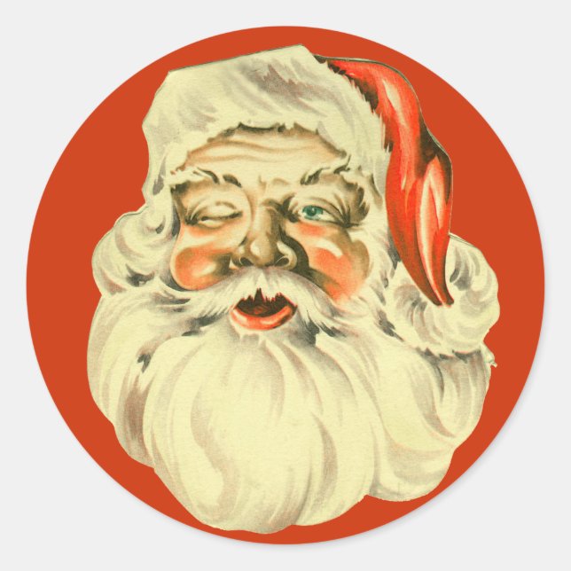 Vintage Santa Stickers (Front)