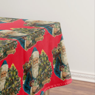 Vintage Santa Tablecloth