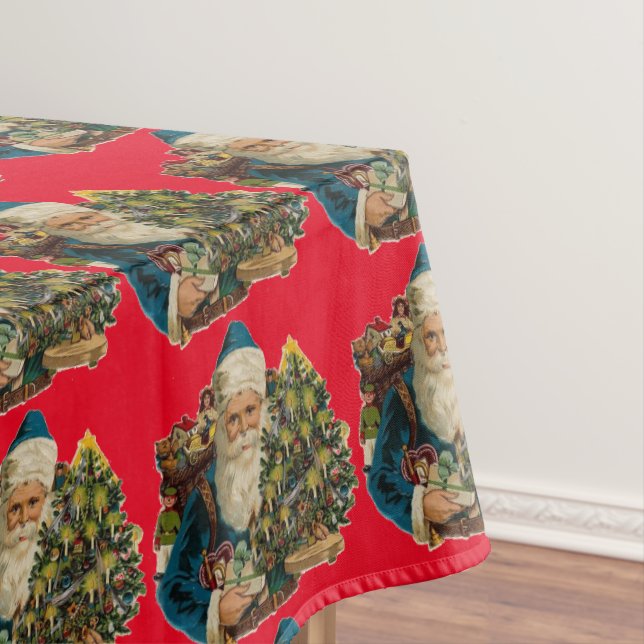 Vintage Santa Tablecloth (In Situ)