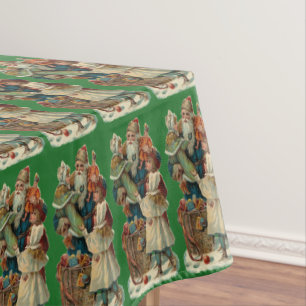 Vintage Santa Tablecloth