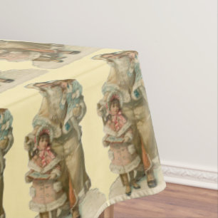 Vintage Santa Tablecloth