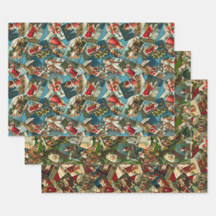 Vintage Santa Wrapping Sheets