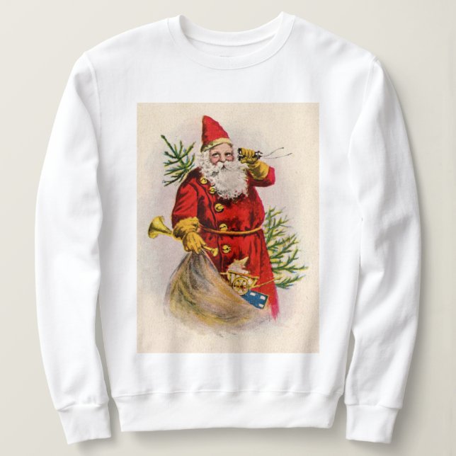 Vintage Santa's Calling Holiday Sweatshirt (Design Front)