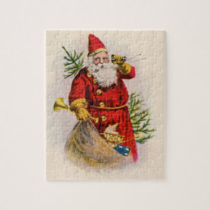 Vintage Santa's Calling Jigsaw Puzzle