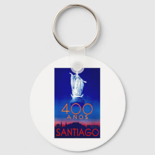 Vintage Santiago Key Ring
