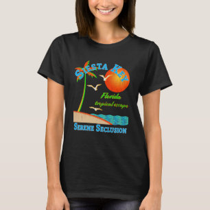 Vintage Sarasota Florida Siesta Key Family Beach V T-Shirt