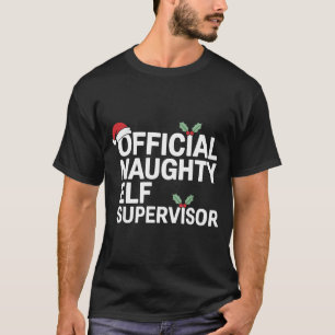 Vintage Sarcastic Hr Supervisor Christmas Matching T-Shirt