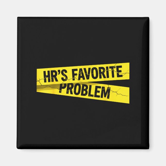 Vintage Sarcastic Retro Hr Violation Christmas Off Magnet (Front)