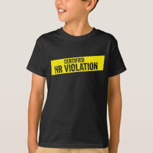 Vintage Sarcastic Retro Hr Violation Christmas Off T-Shirt
