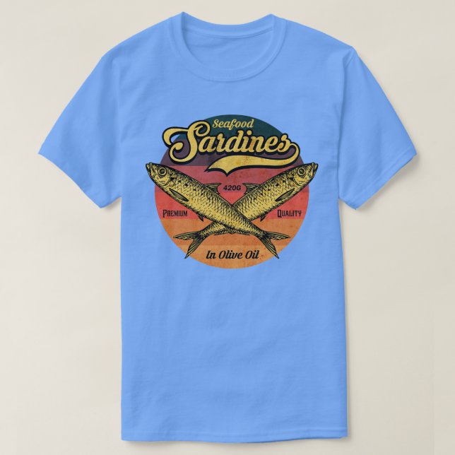 Vintage Sardines Label T-Shirt (Design Front)